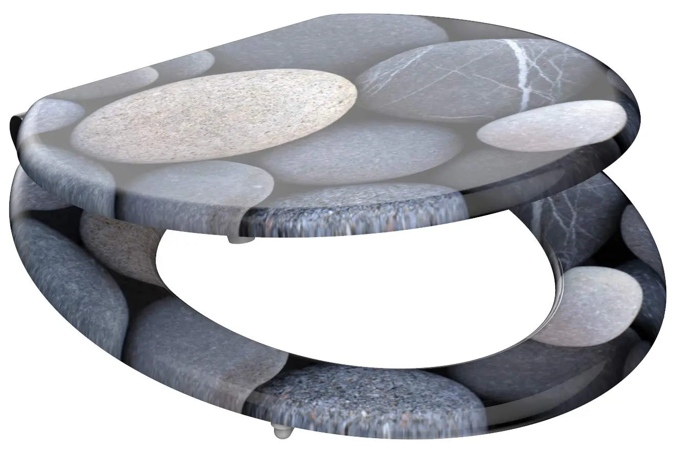 WC sedátko SCHÜTTE Stones Soft Close MDF