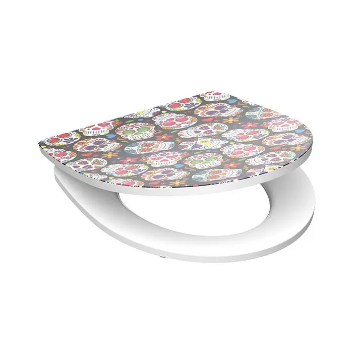 Eisl Sanitär WC prkénko Duroplast Soft Close Crazy Skull High Gloss 82586