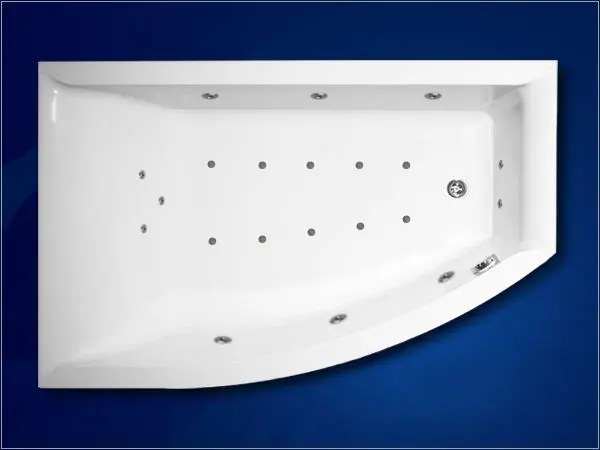 Hydromasážní vana VERONELA KOMBI pneu polorohová 160x105 cm