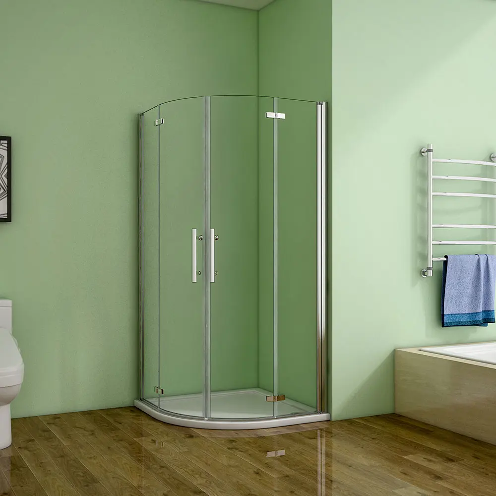 Čtvrtkruhový sprchový kout MELODY S4 80 s dvoukřídlými dveřmi