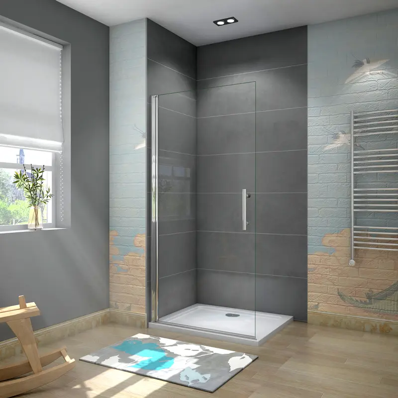 MELODY DF1 90 Otočná WALK-IN zástěna 84,8–86,8 × 195 cm, čiré sklo