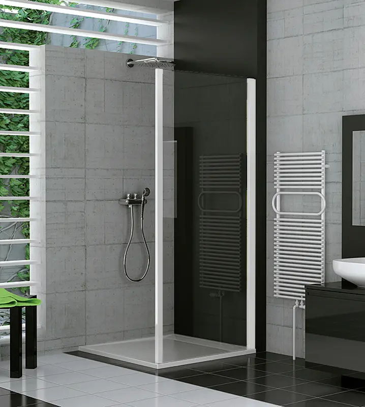SanSwiss TOPF 1200 04 07 Boční stěna 120 cm, bílá/sklo
