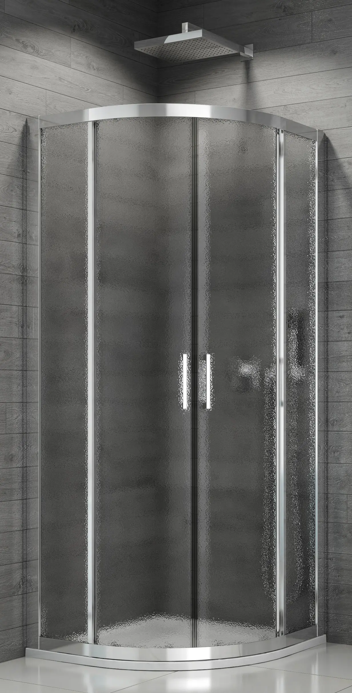 SanSwiss TOPR 50 090 50 22 Sprchový kout čtvrtkruhový 90×90 cm, aluchrom/durlux