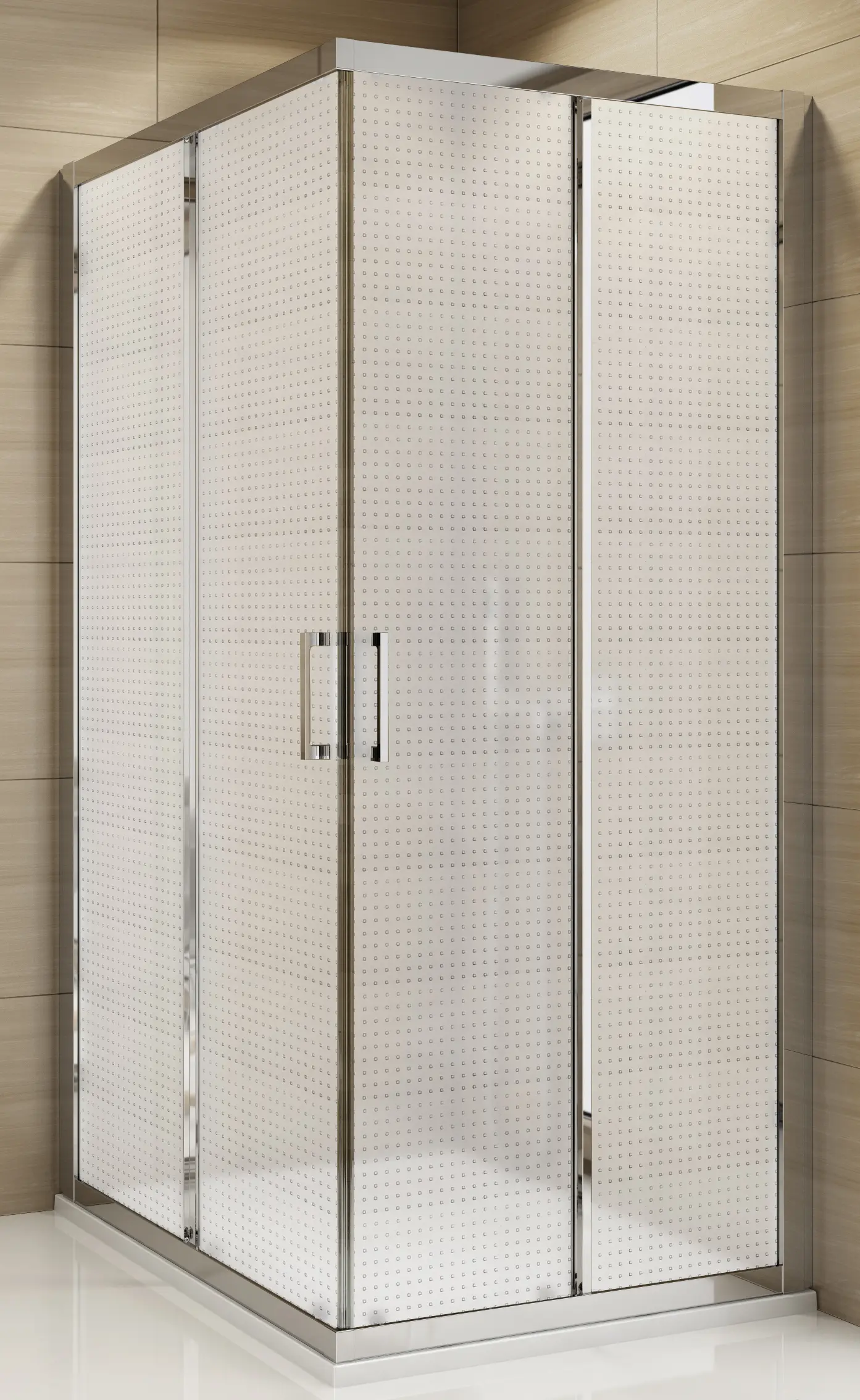 SanSwiss TOPAC 1000 50 30 Sprchový kout čtvercový 100×100 cm, aluchrom/mastercarré