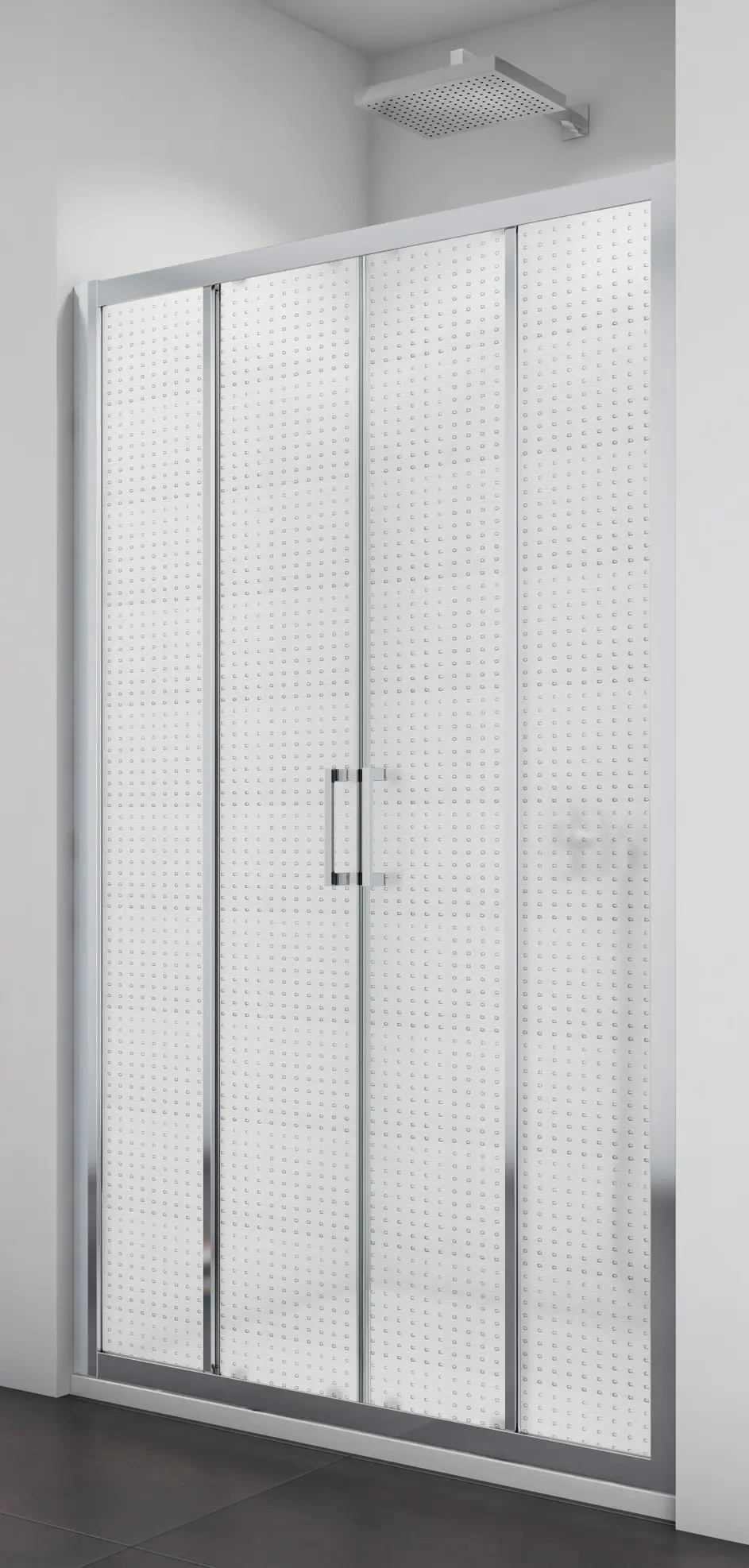 SanSwiss TOPS4 1600 50 30 Sprchové dveře dvoudílné 160 cm, aluchrom/mastercarré