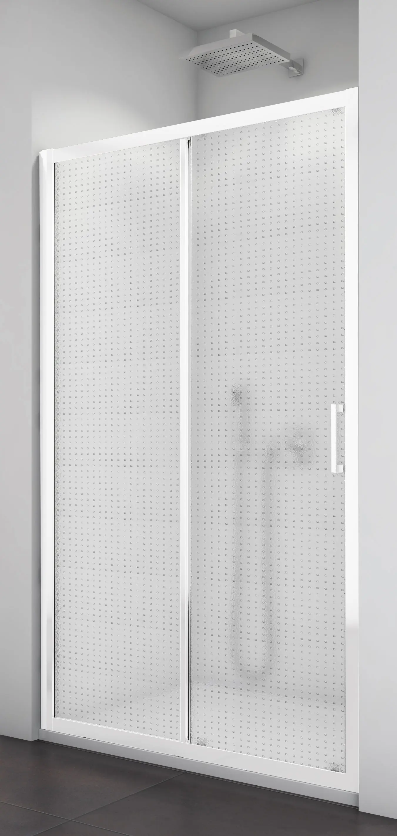 SanSwiss TOPS2 1600 04 30 Sprchové dveře jednodílné 160 cm, bílá/mastercarré