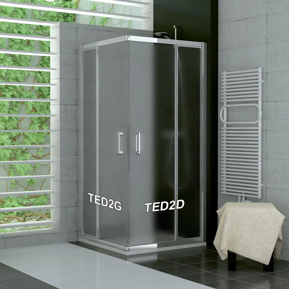 SanSwiss TED2D 1200 50 22 Pravý díl sprchového koutu 120 cm, aluchrom/durlux