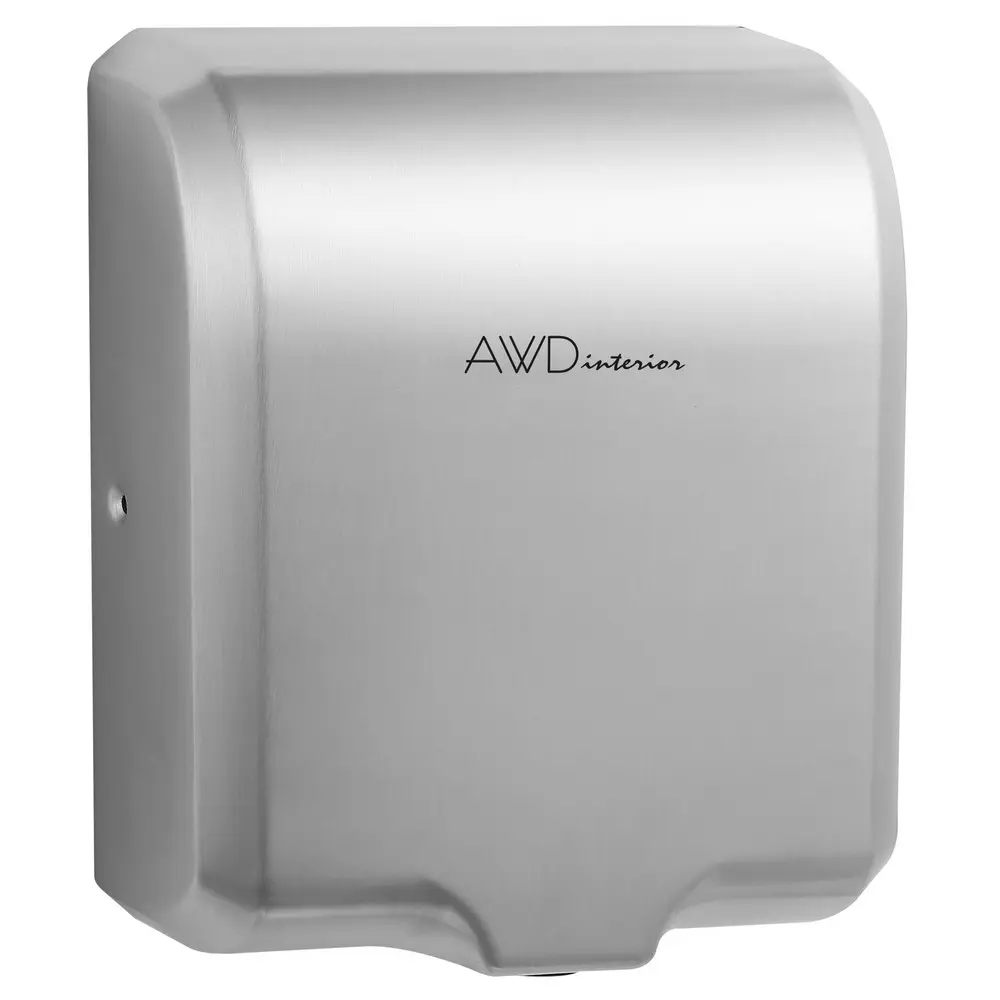 Vysoušeč rukou 1000W, stříbrná ocel, AWD INTERIOR 2102