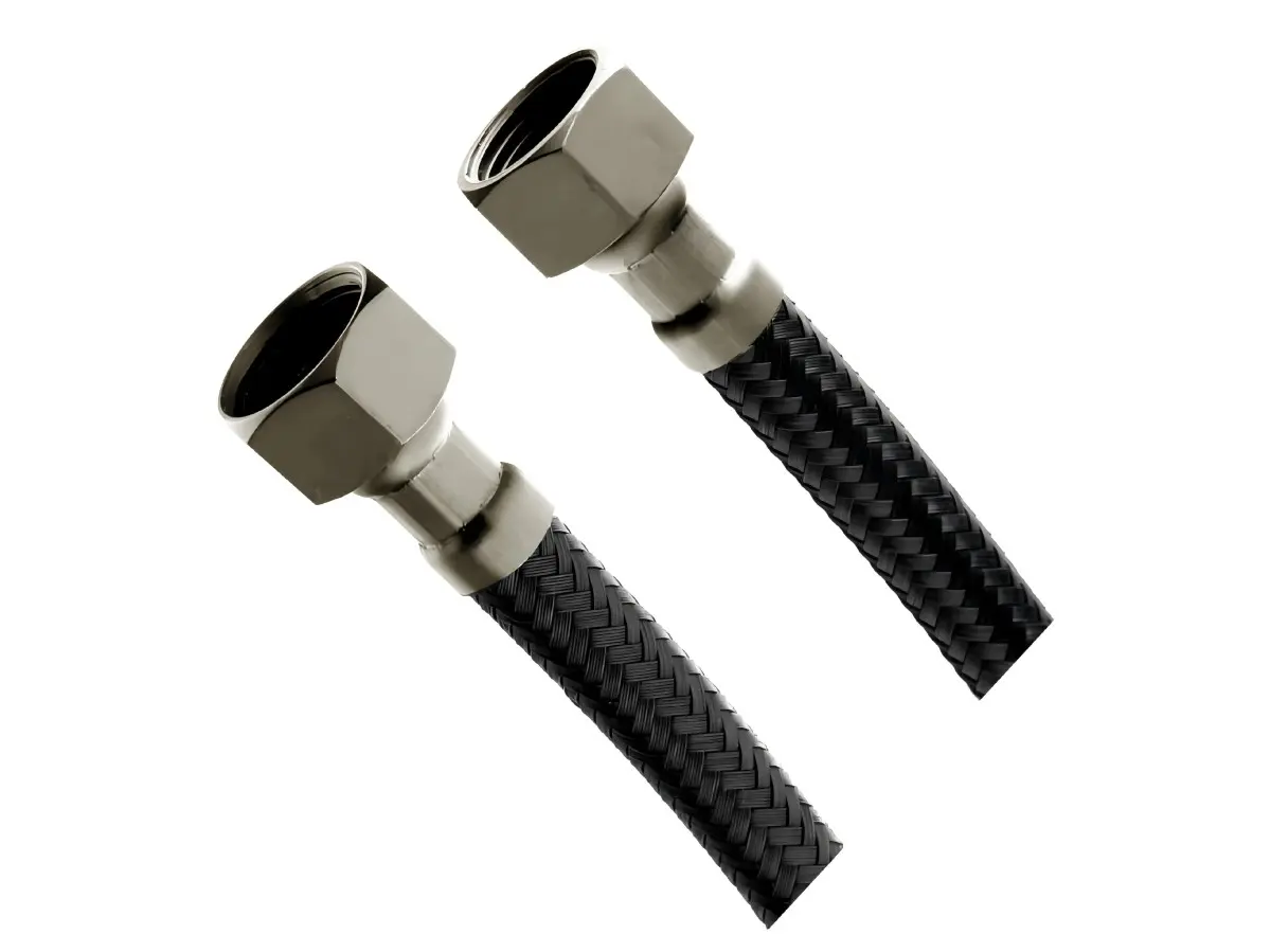 Flexibilní připojovací hadice FxF 3/8"x1/2" - černá - 60 cm - 2ks