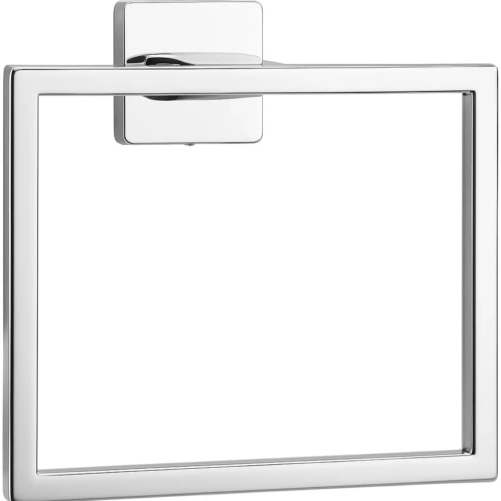 Nástěnný držák na ručníky Alto - obdélník - chrom