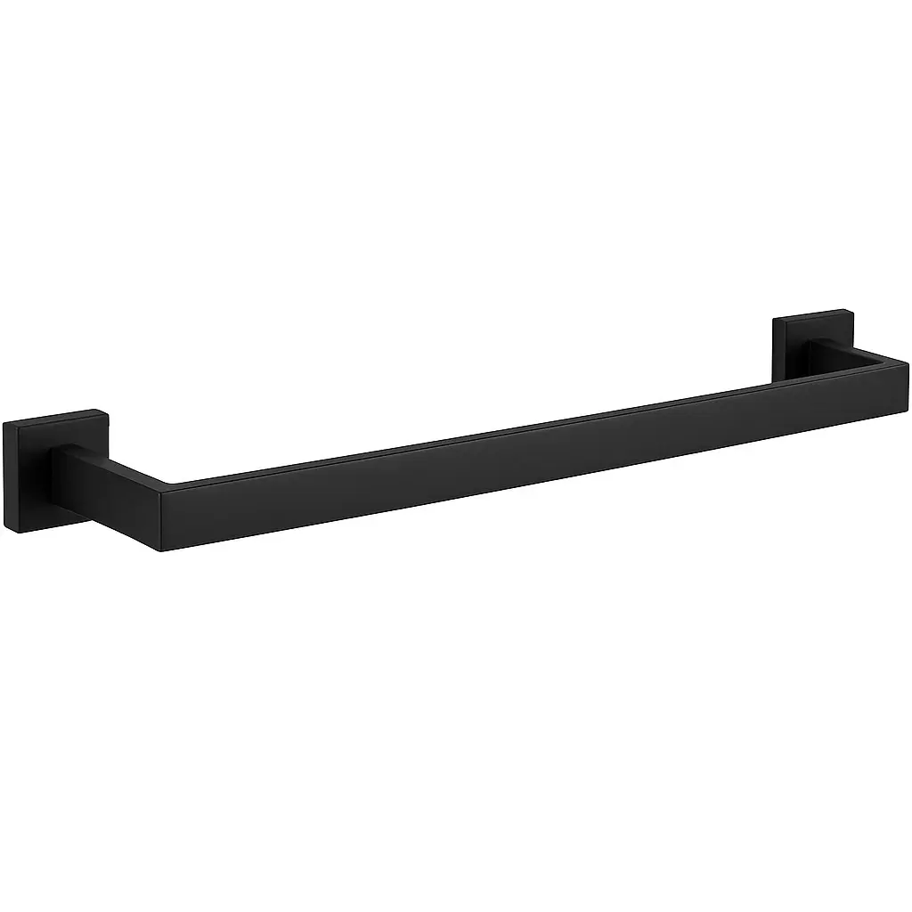 Nástěnný držák na ručníky Alto - černá matná - 60 cm - 479314