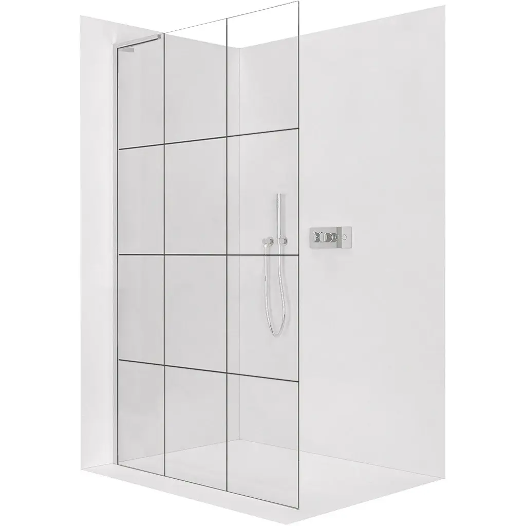 CERANO Sprchová zástěna Walk-in Onyx L-levá vzpěra 8 mm chrom, industriální sklo 120x200  CER-8050BD1331