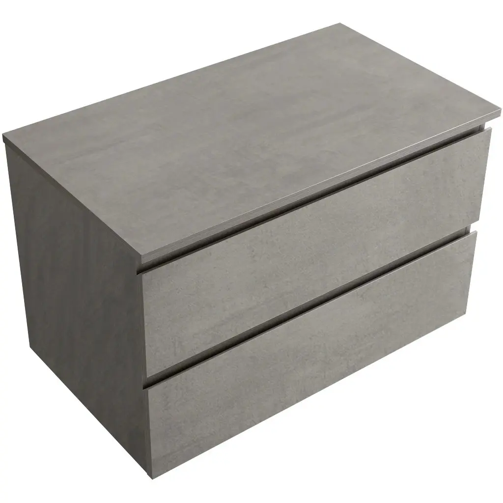 CERANO Koupelnová skříňka Carole betonově šedá + deska pod umyvadlo Navira Slim 18 mm 100x49,8x46  CER-8050BD82982