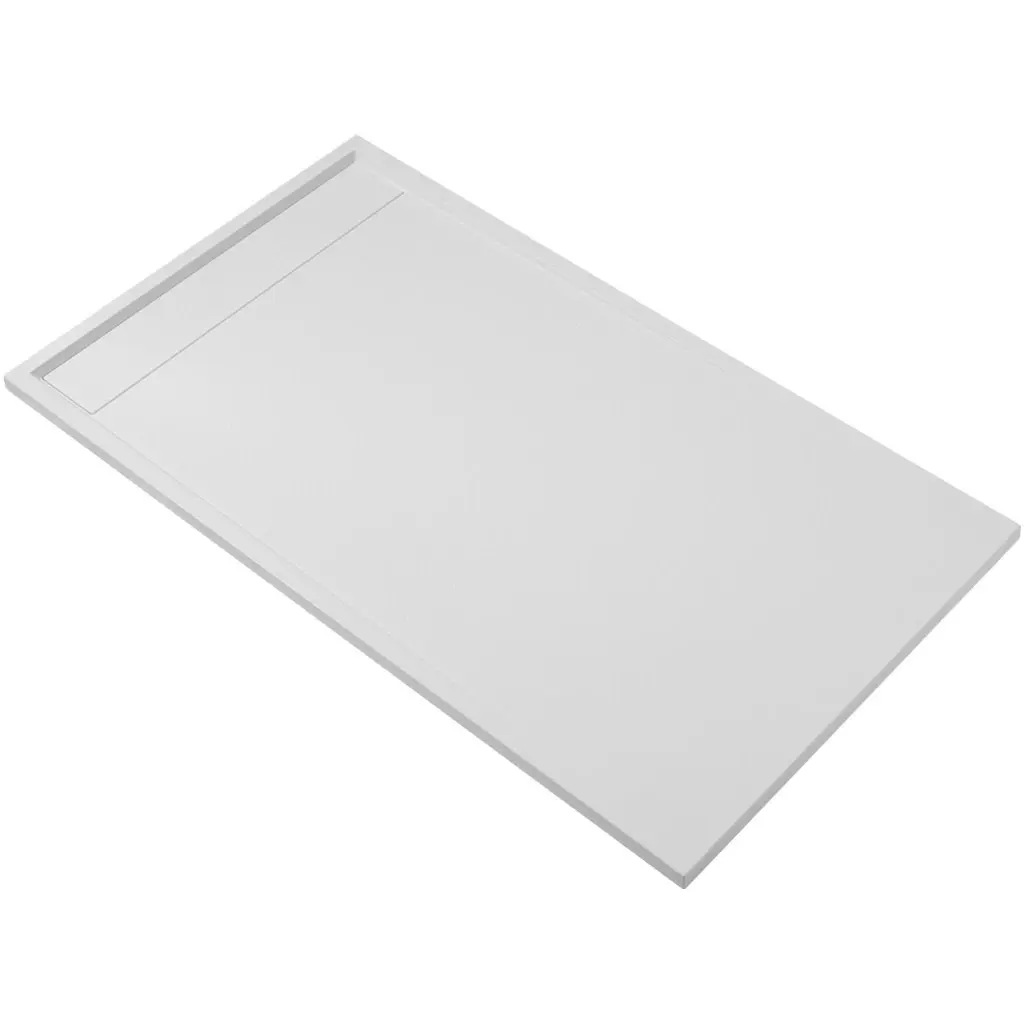 Sprchová vanička obdélníková Lugo - SMC/minerální kompozit - bílá matná - 100x90x3 cm