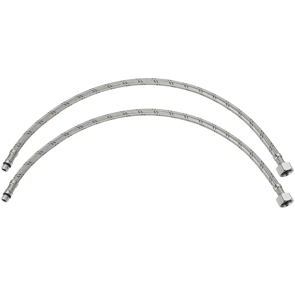 Flexibilní připojovací hadice M10x3/8" - chrom - 50 cm - 2ks