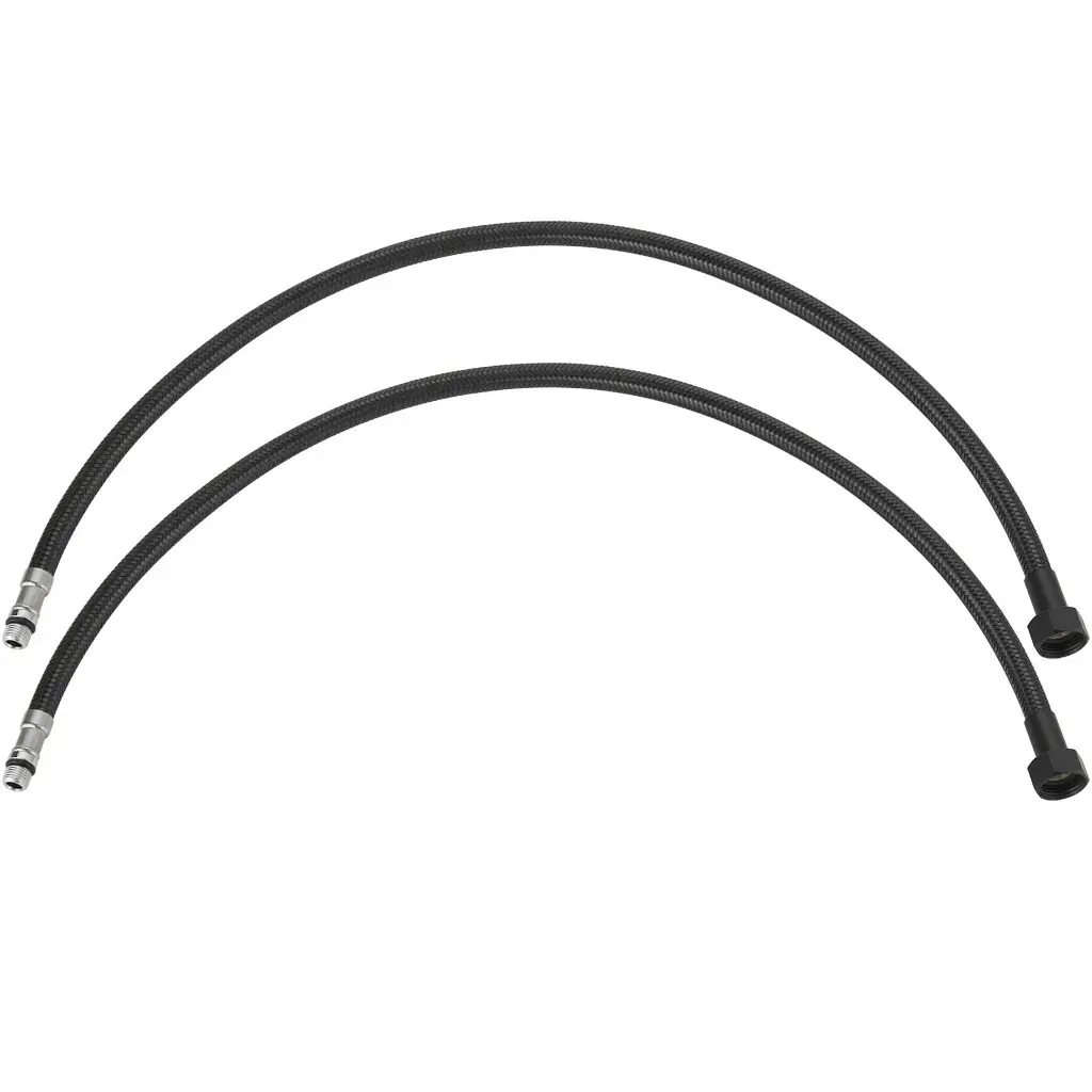 Flexibilní připojovací hadice M10x3/8" - černá matná - 50 cm - 2ks