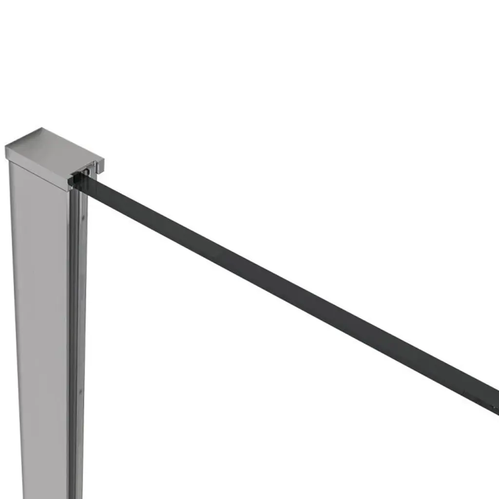 Profil pro sprchové zástěny Walk-in Onyx Half - 8 mm - chrom - 15 mm