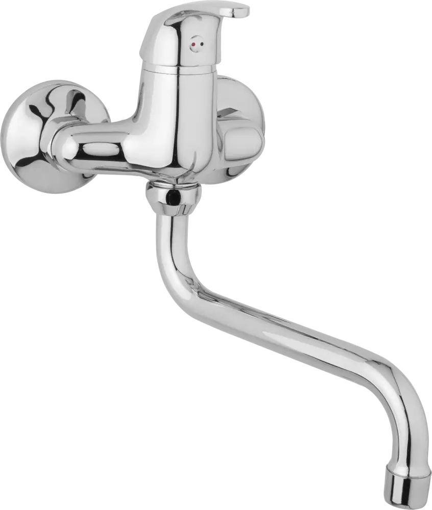 JB Sanitary Nástěnná dřezová a umyvadlová baterie SLIM, rozteč 100 mm, trubkové ramínko 300 mm A10 30 50