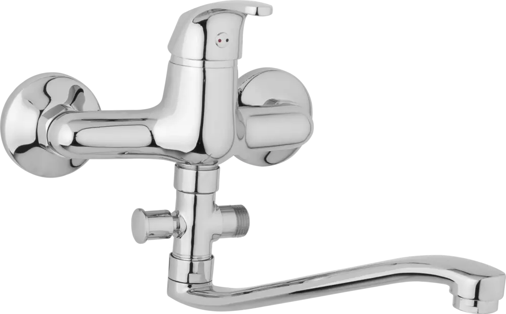 JB Sanitary Nástěnná umyvadlová a sprchová baterie SLIM, rozteč 150 mm, bez příslušenství, S ramínko 300 mm A10 36 40