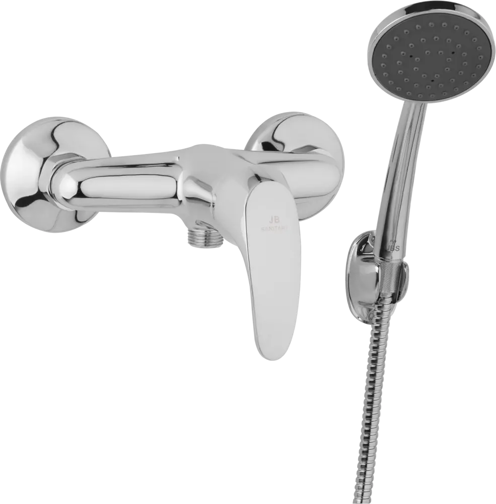 JB Sanitary Slim A10 60 01 - Nástěnná sprchová baterie 150mm s příslušenstvím