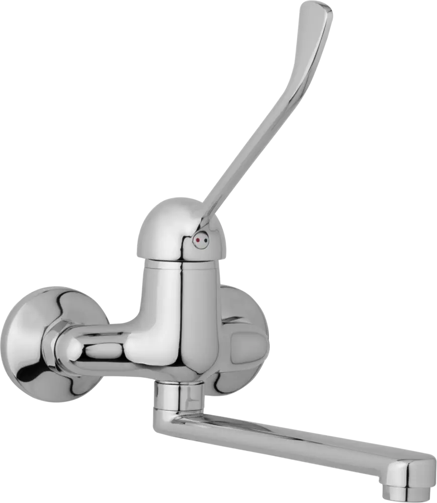 JB Sanitary Nástěnná dřezová a umyvadlová baterie SLIM, rozteč 100 mm, s lékařskou pákou A20 30 00