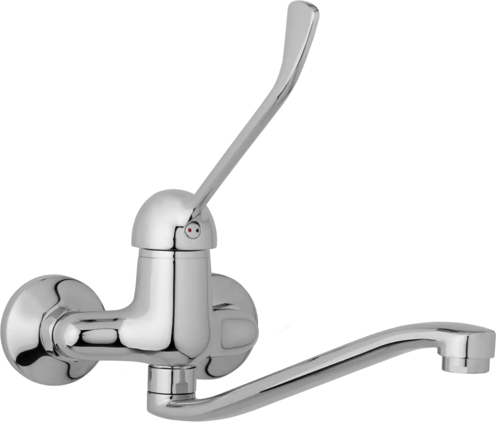 JB Sanitary Nástěnná dřezová a umyvadlová baterie SLIM, rozteč 100 mm, s lékařskou pákou A20 30 20
