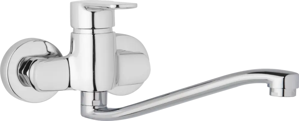 JB Sanitary M10 30 40 — Nástěnná dřezová a umyvadlová baterie MIRAM, rozteč 100 mm, S ramínko 300 mm