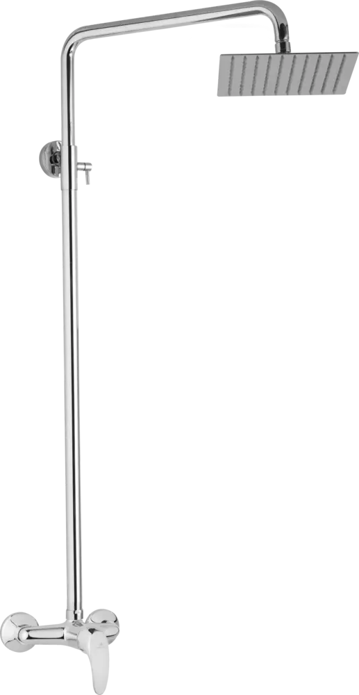 JB Sanitary SA 61 000 00 5 — Sprchová sestava s baterií SLIM s horním vývodem, 25x25cm