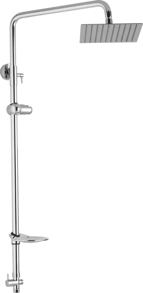 JB Sanitary Sprchová sestava pro horní vývod, 25x25cm,  včetně keramický přepínač,mýdlenka, držák sprchy, bez příslušenství SS 51 10