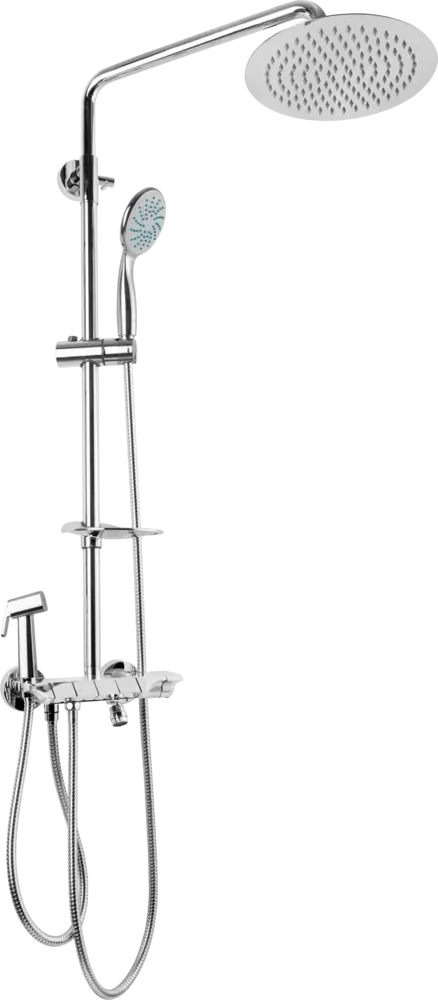 JB Sanitary Sprchová sestava s KLÁVESOVOU baterií, rozteč 150mm, průměr 25cm, s příslušenstvím SP 62 011 12 6