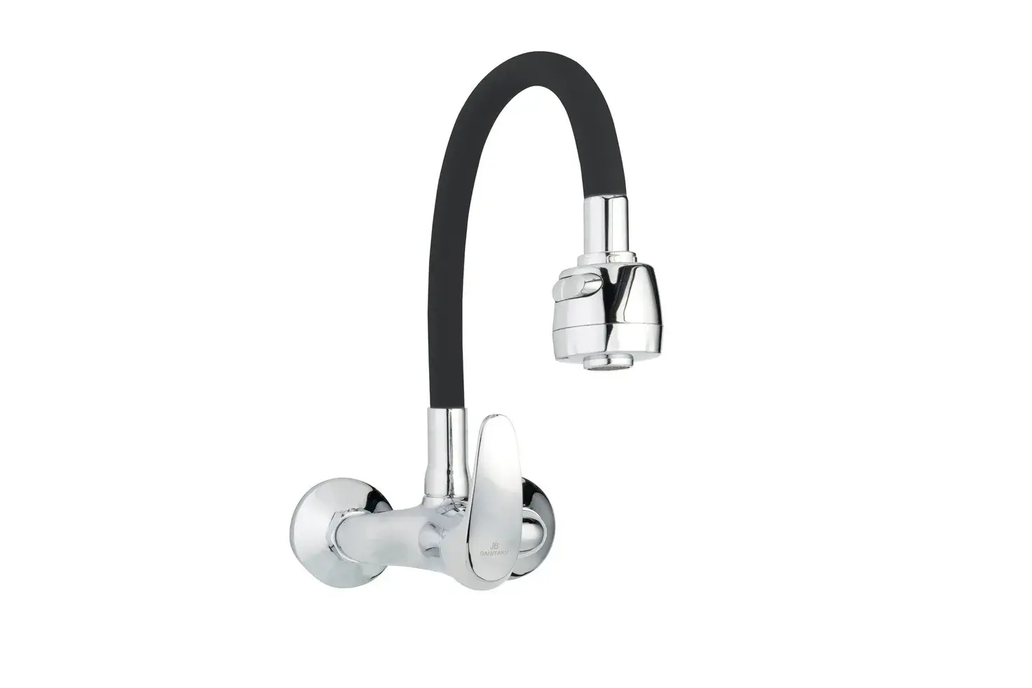 JB Sanitary A10 33 95 — Nástěnná baterie SLIM, rozteč 100 mm, černé flexi ramínko