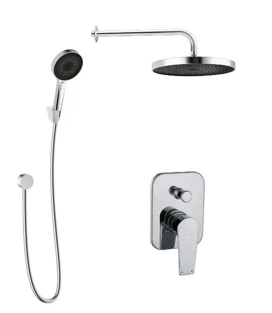 kielle 20623SP40 - Sprchový set s baterií pod omítku, pro 2 spotřebiče, s příslušenstvím EcoSpare a tělesem, chrom