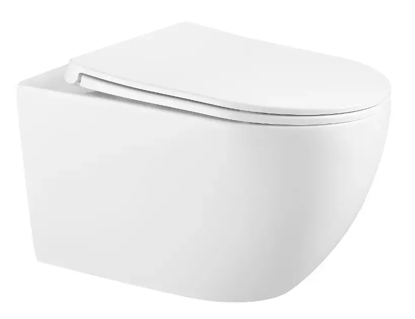kielle Gaia - Závěsné WC se sedátkem SoftClose, Rimless, bílá 30115002