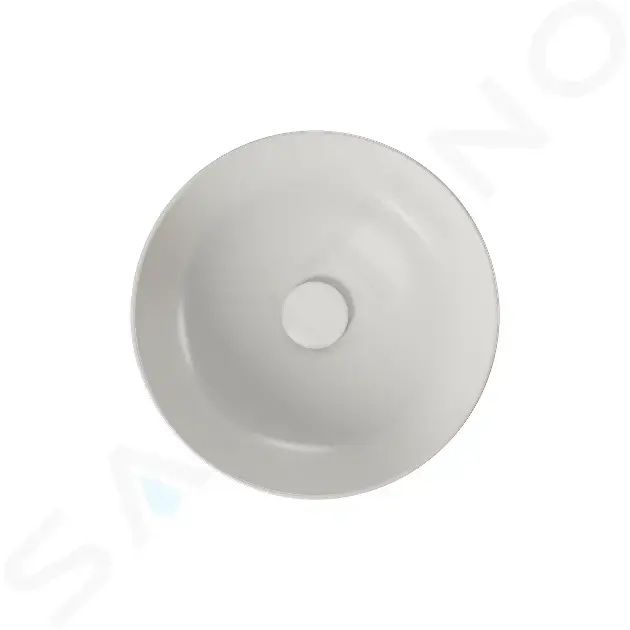 kielle 30624402 - Umyvadlo na desku, průměr 40 cm, šedá