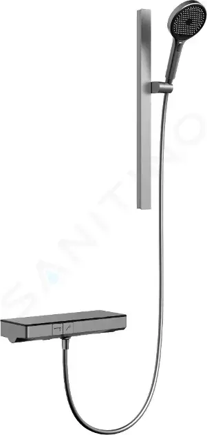 kielle 20618023 - Sprchový set s termostatem, 3 proudy, gun metal