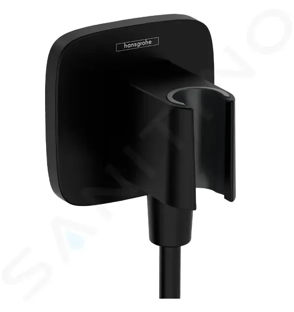 Hansgrohe Sprchové kolínko s držákem, matná černá 26887670