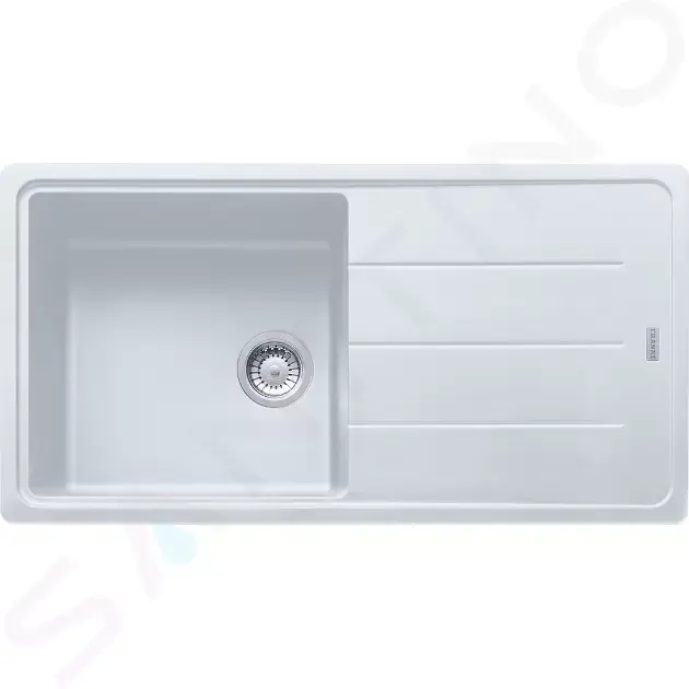 Franke Fragranitový dřez BFG 611, 97x50 cm, bílá-led 114.0285.303