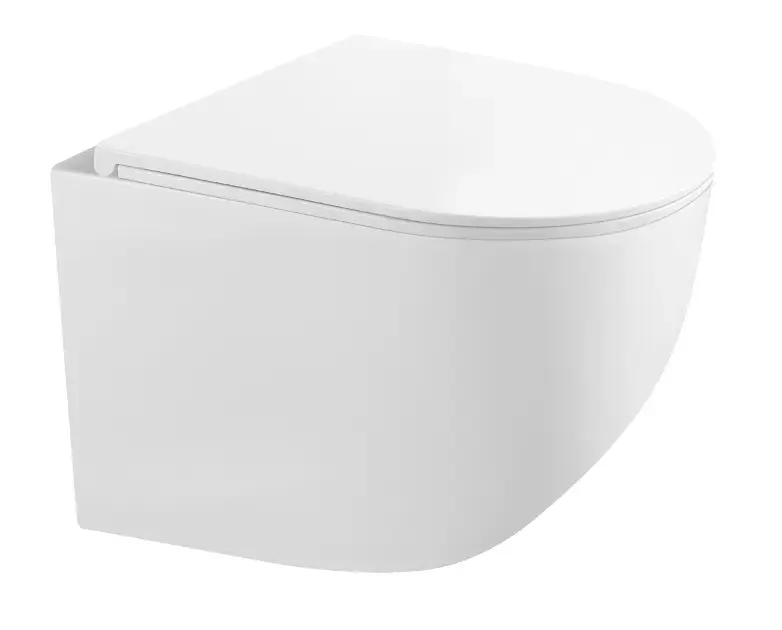 kielle Závěsné kompaktní WC se sedátkem SoftClose, Rimless, bílá 30115003