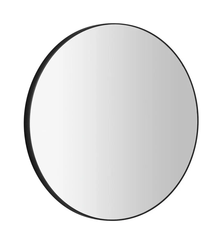 Gedy Kulaté zrcadlo v plastovém rámu ø 60cm, černá 6000