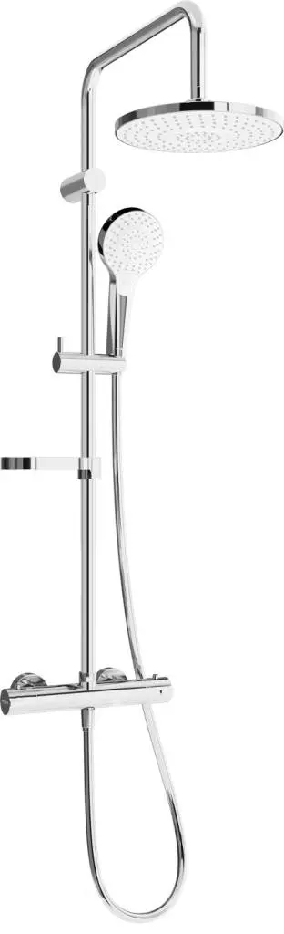 MEXEN/S KX05 Sprchový sloup s termostatickou baterií, chrom / bílá 771500591-00