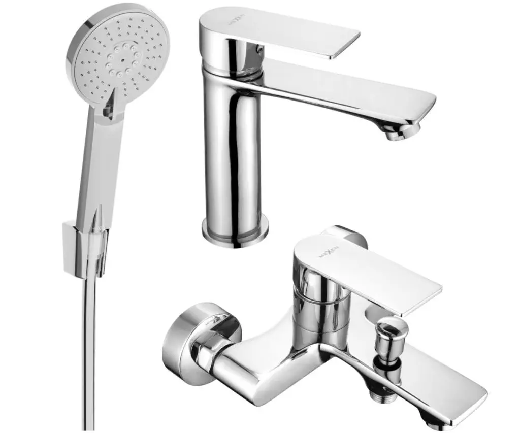 MEXEN - Royo R40 Set umyvadlové a vanové baterie s příslušenstvím, chrom 72203R40-00