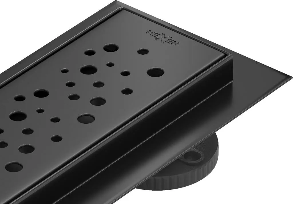 Odtokový žlab nízký MEXEN FLAT BLACK 70 cm - vzor G12