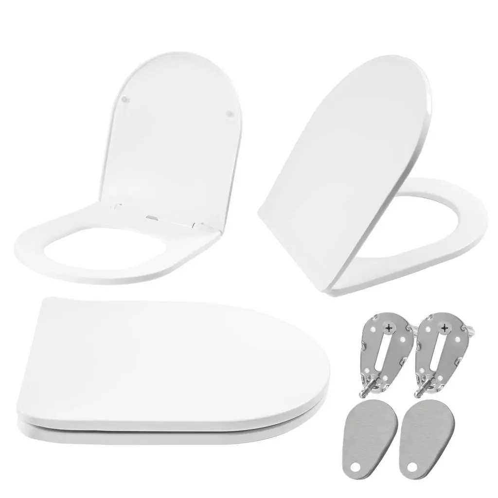 WC prkénko REA UF DUROPLAST FLAT, bílá