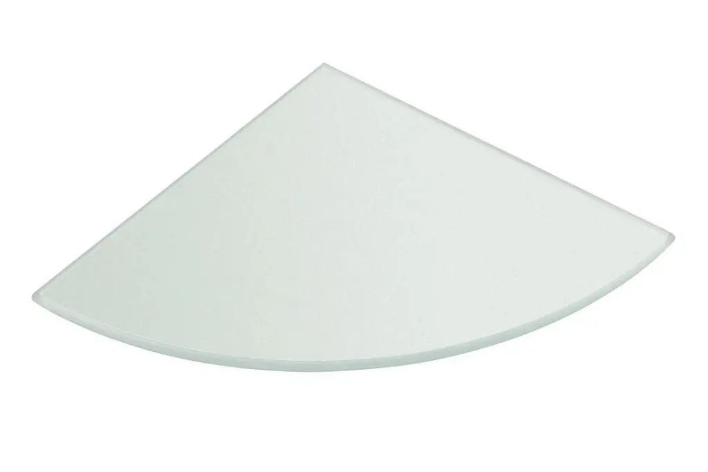 Sapho Rohová polička 200x200x8mm, mléčné sklo