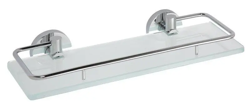 Sapho X-Round - Polička s výklopnou hrazdou, délka 30 cm, sklo/chrom XR607
