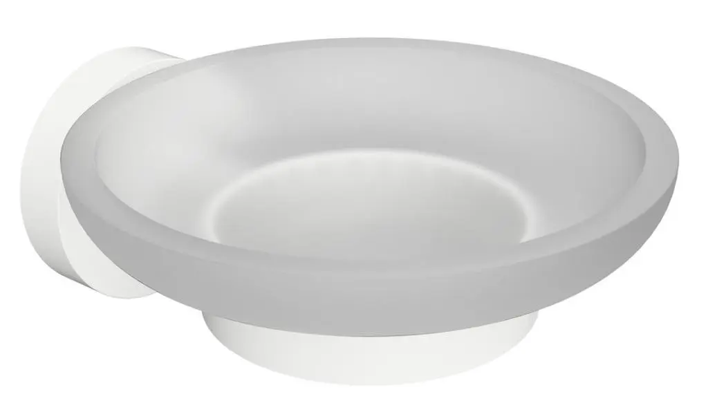 SAPHO - X-ROUND WHITE mýdlenka, mléčné sklo, bílá mat XR803W