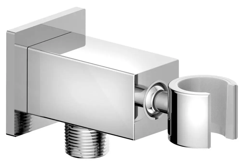 SAPHO - Držák sprchy hranatý, otočný s vyústěním, chrom SG363