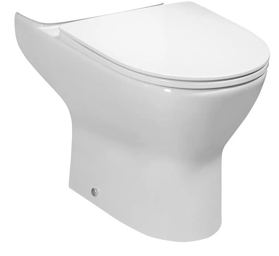 Bruckner DARIO WC kombi mísa, Rimless, 62,5x36cm, spodní/zadní odpad, bílá 201.401.4
