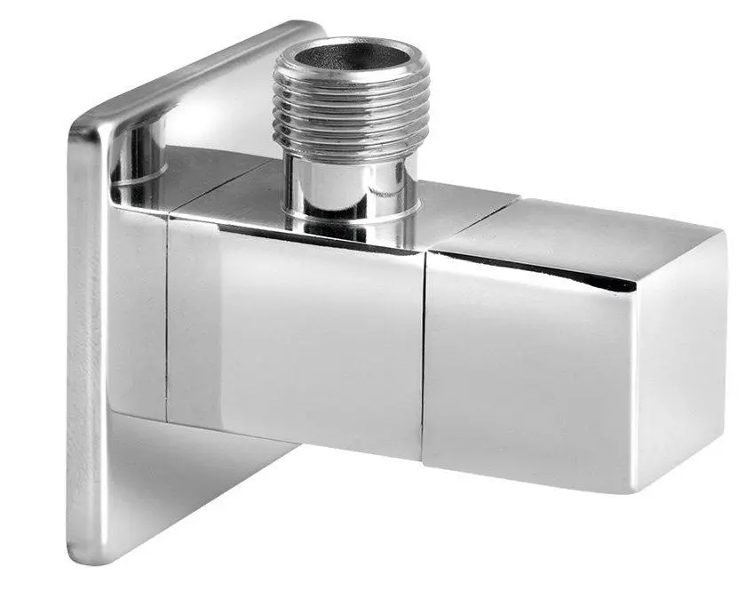 AQUALINE - Rohový kulový ventil 1/2"x3/8", hranatý, chrom 5318