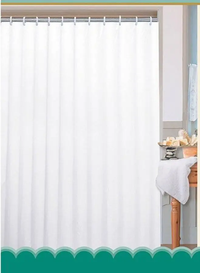 Aqualine Sprchový závěs 180x180cm, polyester, bílá